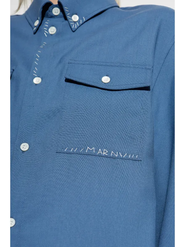 Marni ロゴ シャツ - Farfetch