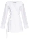 Alexander Wang slit-detailing wrap dress - White