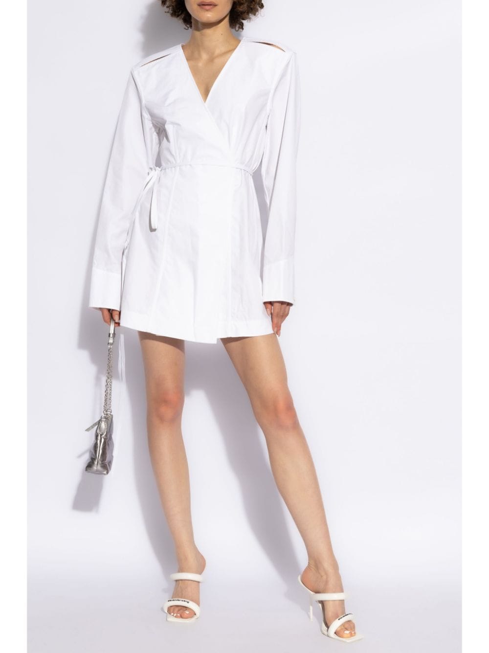 Alexander Wang Wikkelblouse met split - Wit