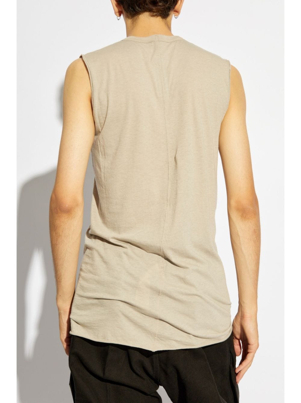 Shop Rick Owens Round-neck Top In Neutrals