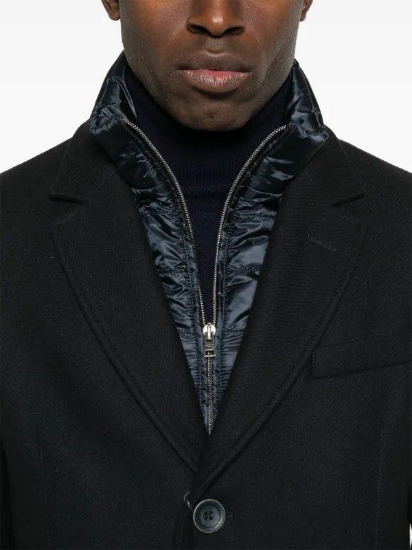 Herno レイヤード コート | ブルー | FARFETCH JP