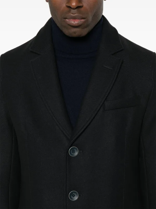 美品 HERNO　レイヤード　ウールコート　サイズ38　ネイビー パデッド Herno レイヤード コート | ブルー | FARFETCH JP