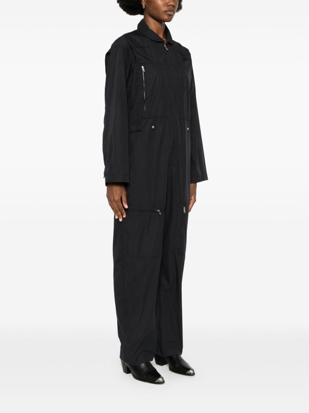 Shop Marant Etoile Rabbia Jumpsuit In Black