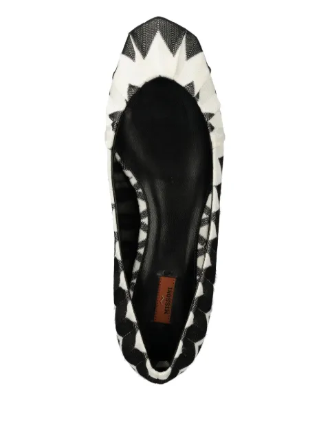 Missoni zigzag-print ballerinas M31022 - 3