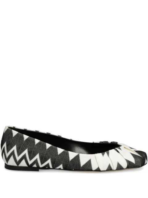 Missoni flats con estampado geométrico