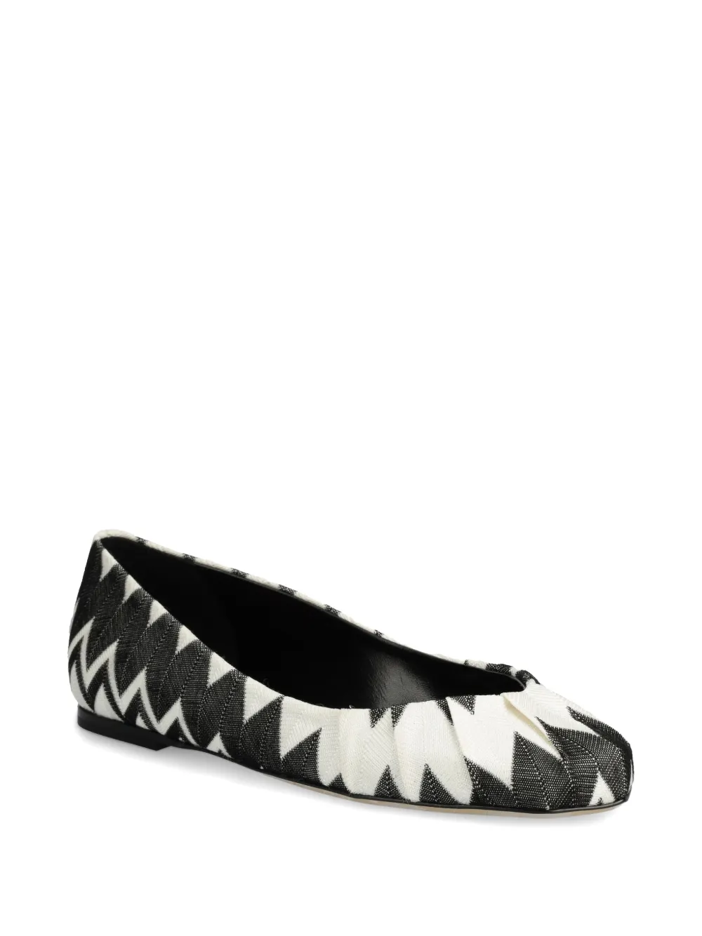Missoni Ballerina's met geometrische print - Zwart