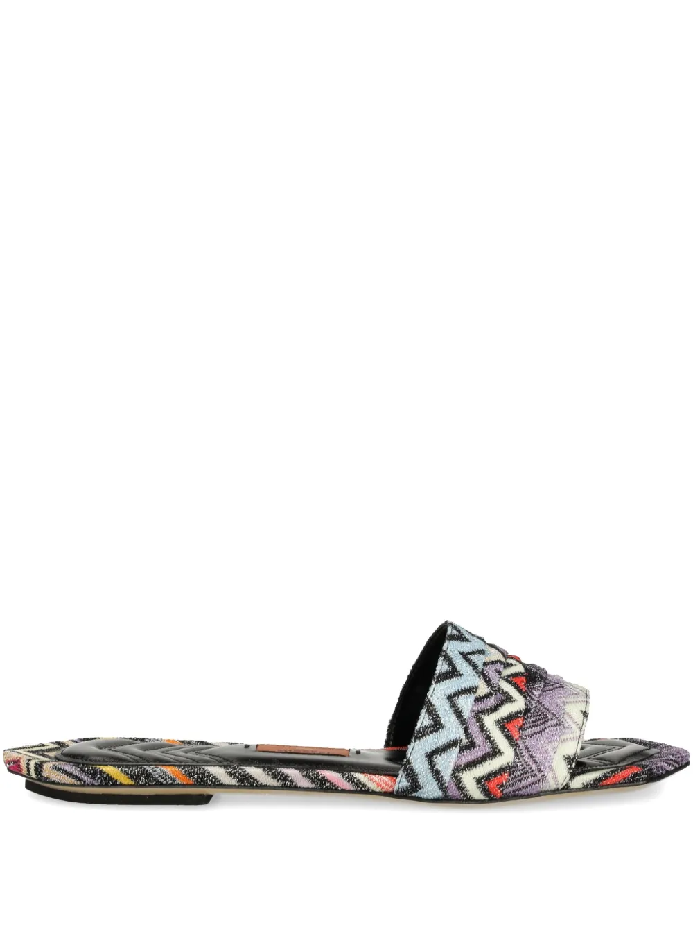 chevron-patterned slides