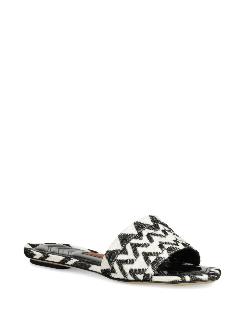 Missoni zigzag-print slides Black