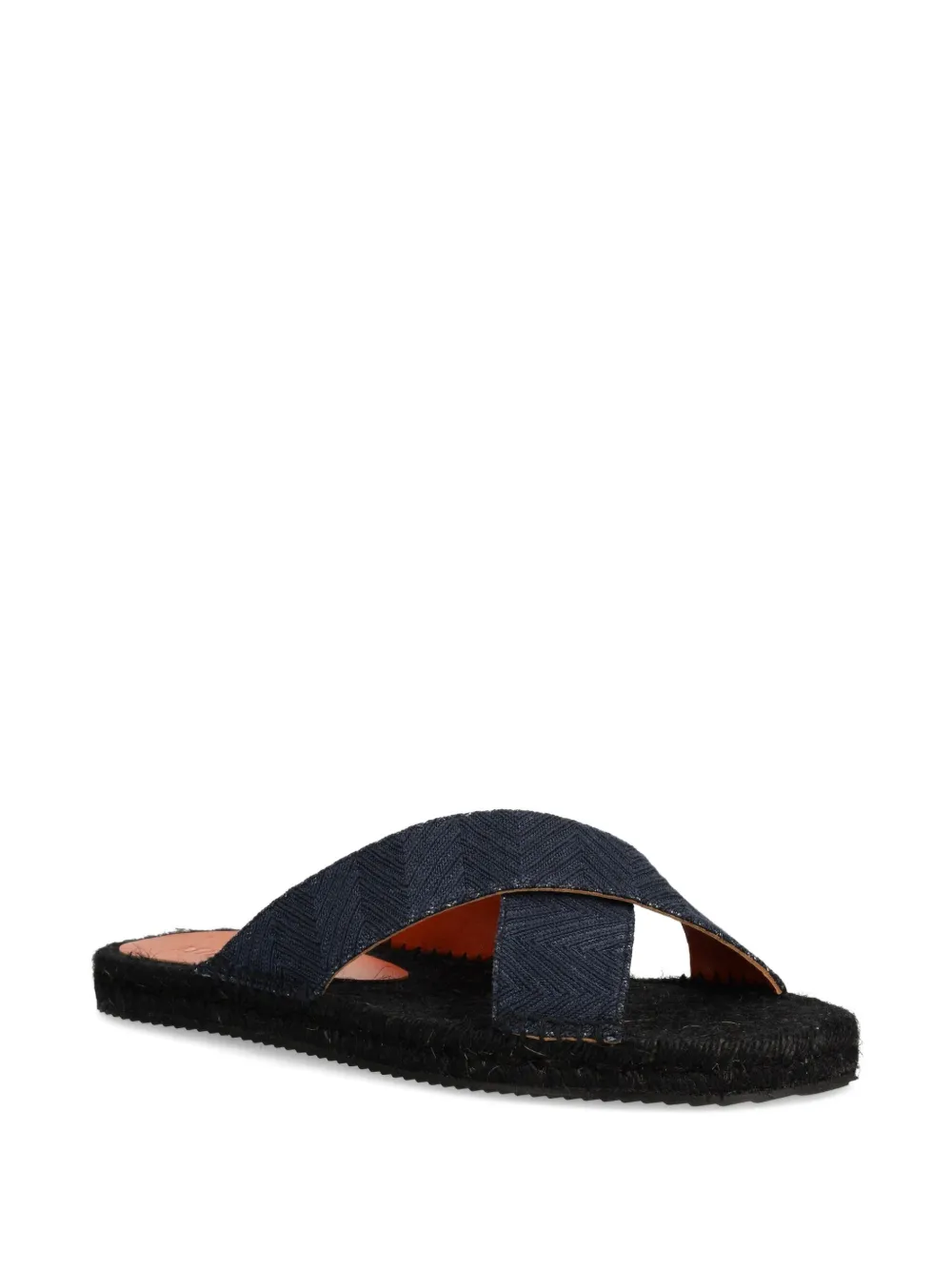 Missoni cross-strap slides Blue