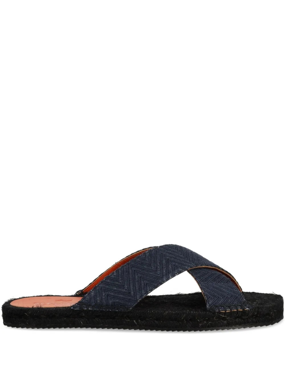 Missoni cross-strap slides Blue
