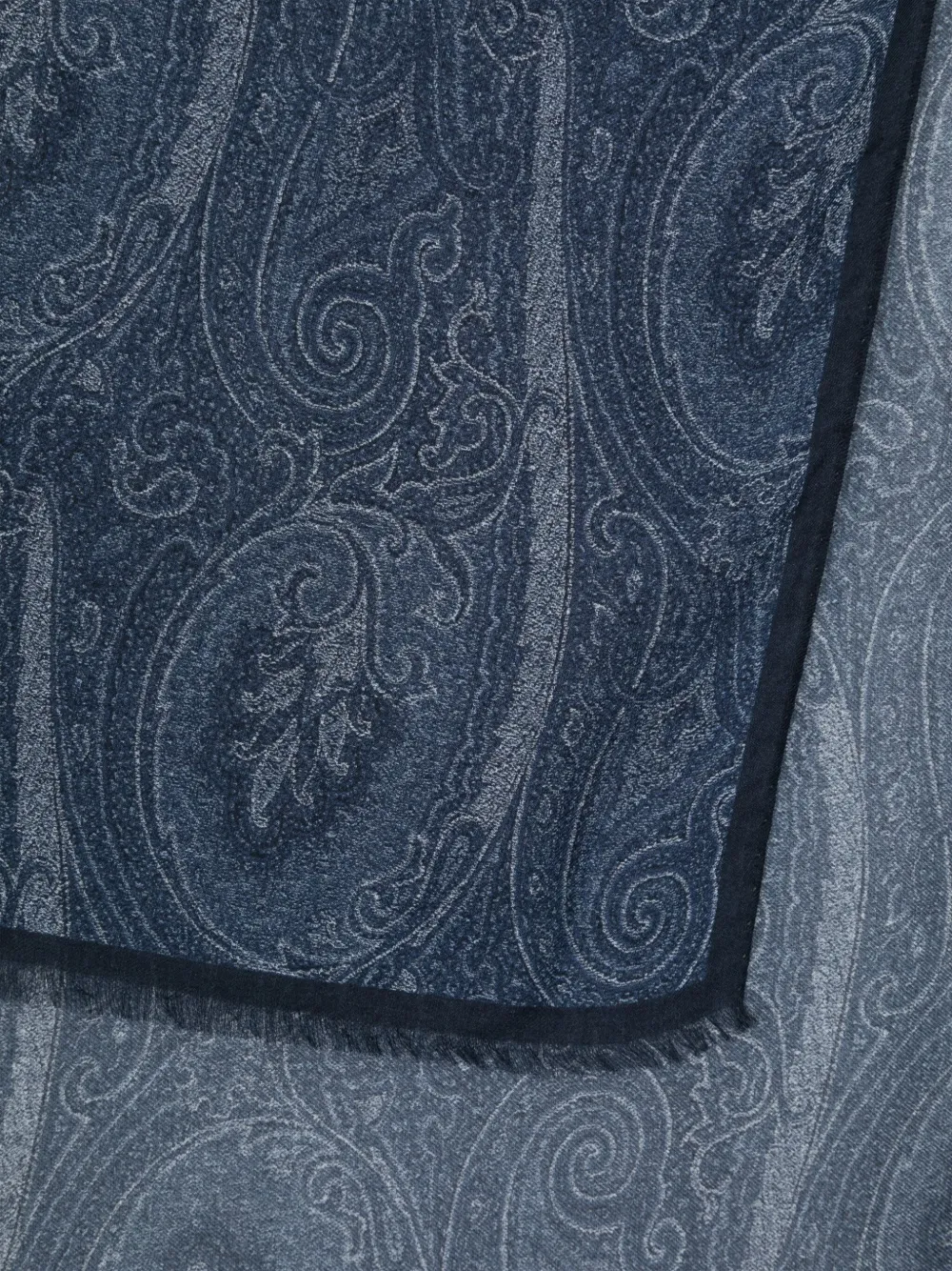ETRO Sjaal met paisley-print Blauw