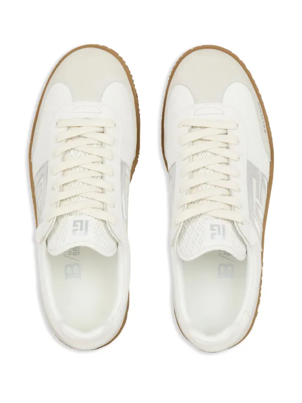 【関税込み】Balmain ホワイト Swan スニーカー Calfskin Balmain Swan trainers white - Men | BALMAIN