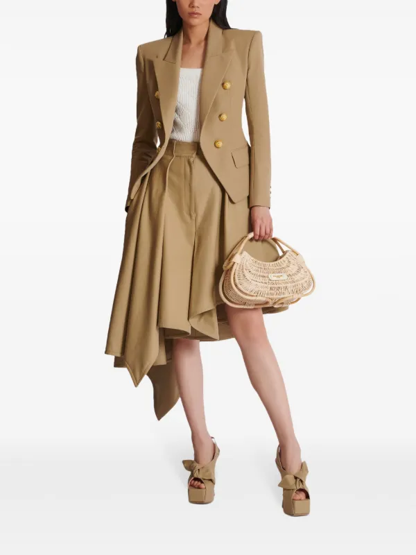 Balmain プリーツ スカート | ニュートラル | FARFETCH JP