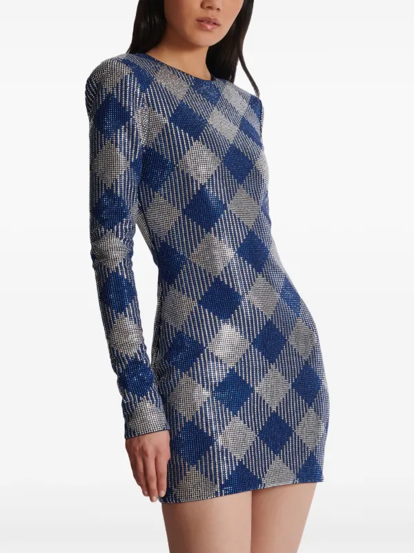 スカート BALMAIN Vichy dress Balmain Vichy Bouclette Long-Sleeve Maxi Dress | Saks Fifth