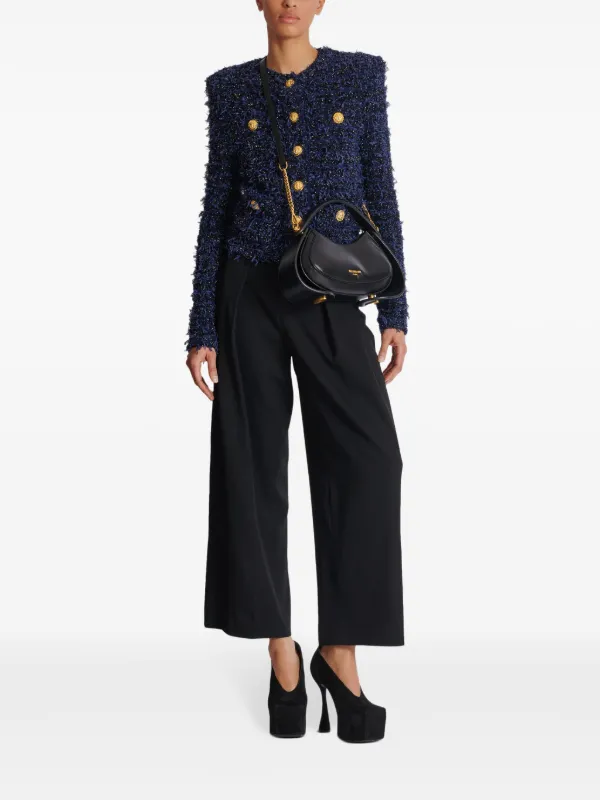 Balmain ツイードジャケット | ブルー | FARFETCH JP