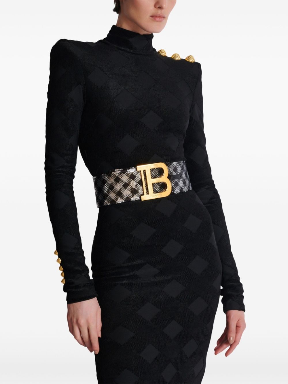 Shop Balmain B-belt Belt In Black