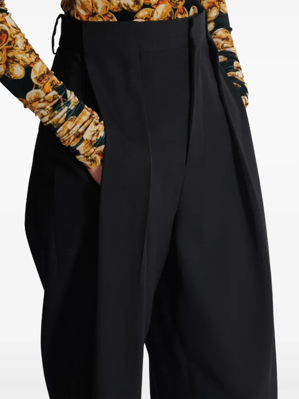 パンツ BALMAIN Grain de poudre pants Tailored grain de poudre trousers black black - Women | BALMAIN