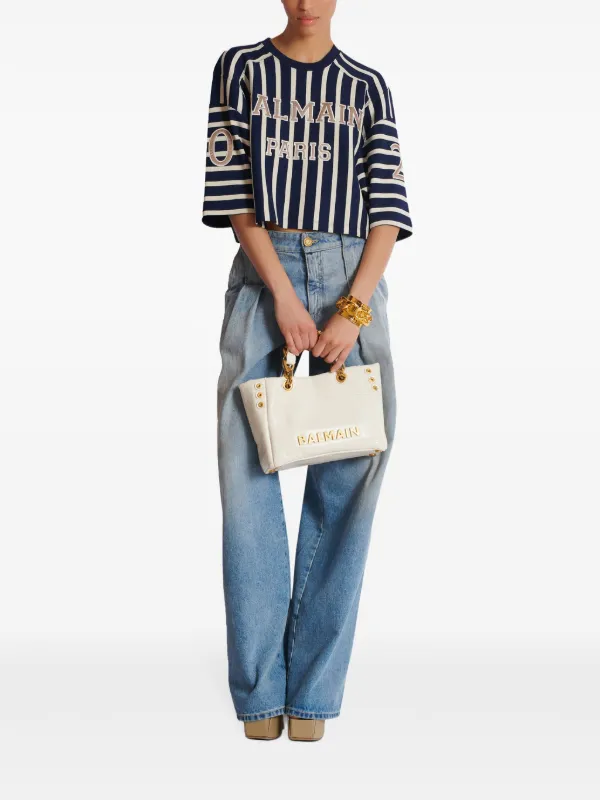 BALMAIN 1945 ソフト スモール ショルダーバッグ Balmain 1945 Soft ショルダーバッグ S | ブラック | FARFETCH JP