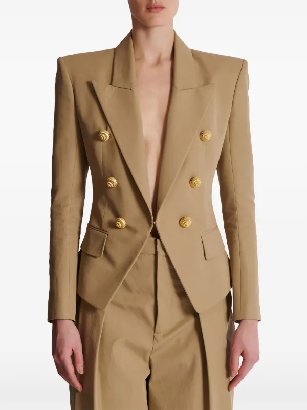Balmain Buttoned double breasted Blazer Farfetch