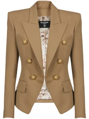 Balmain tan blazer on sale