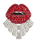 Balmain Kiss crystal brooch - Red