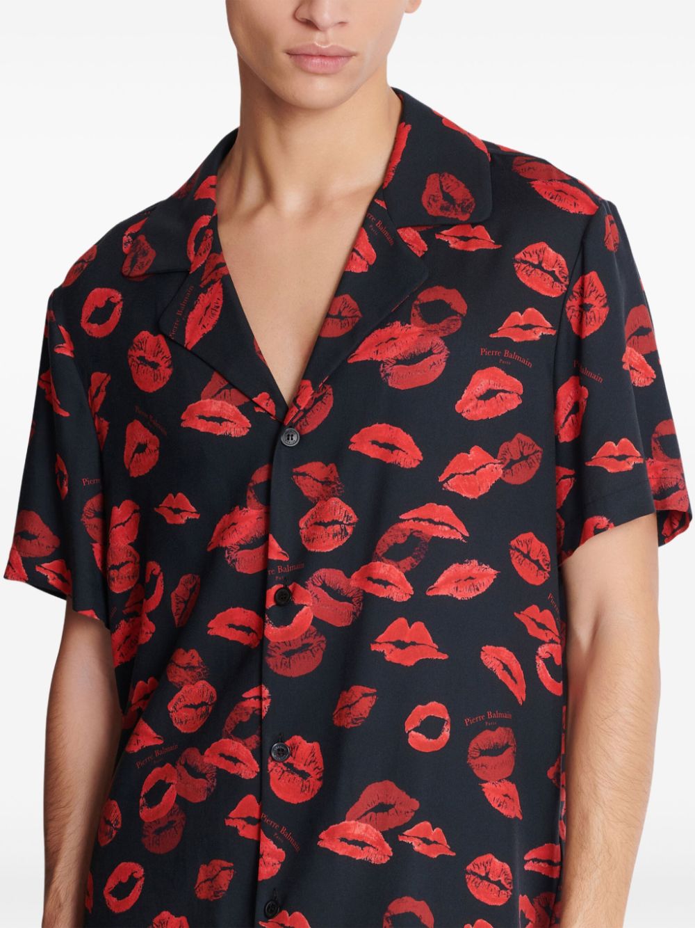 Balmain kiss-print shirt Men