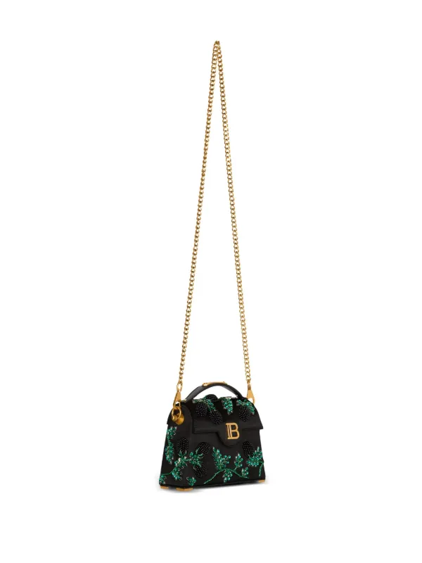 【関税込み】balmain 'B-Buzz Dynasty' small handbag B-Buzz Dynasty Small leather bag black black - Women | BALMAIN