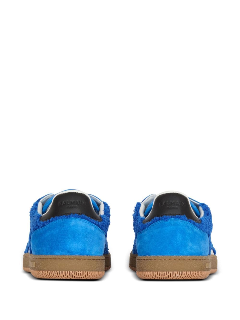 Shop Balmain Swan Trainers In Blue