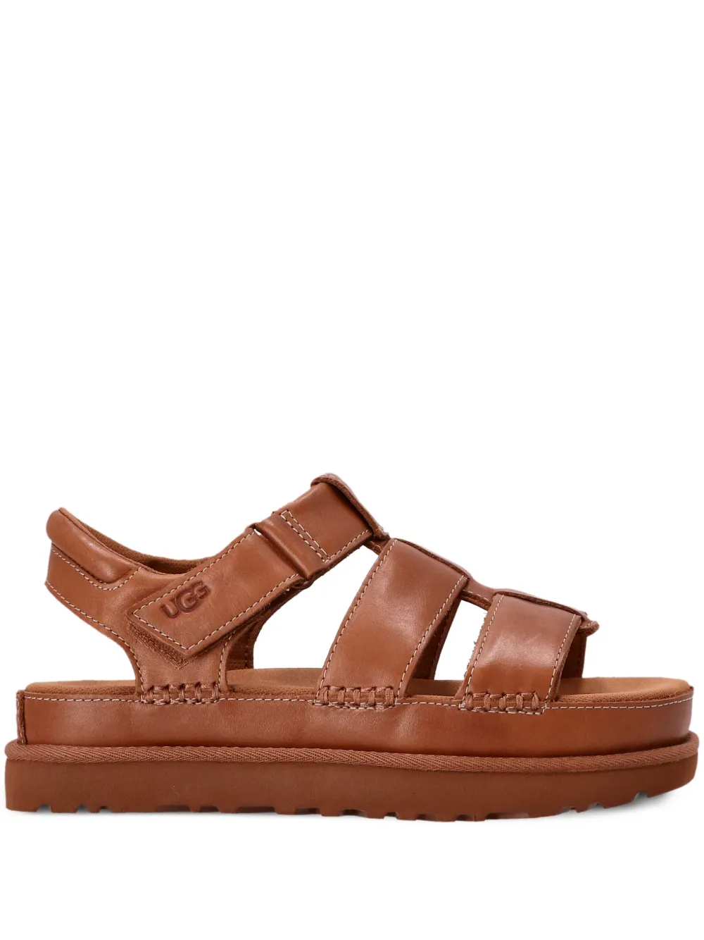 Ugg Goldenstar Strappy Platform Sandal In Brown