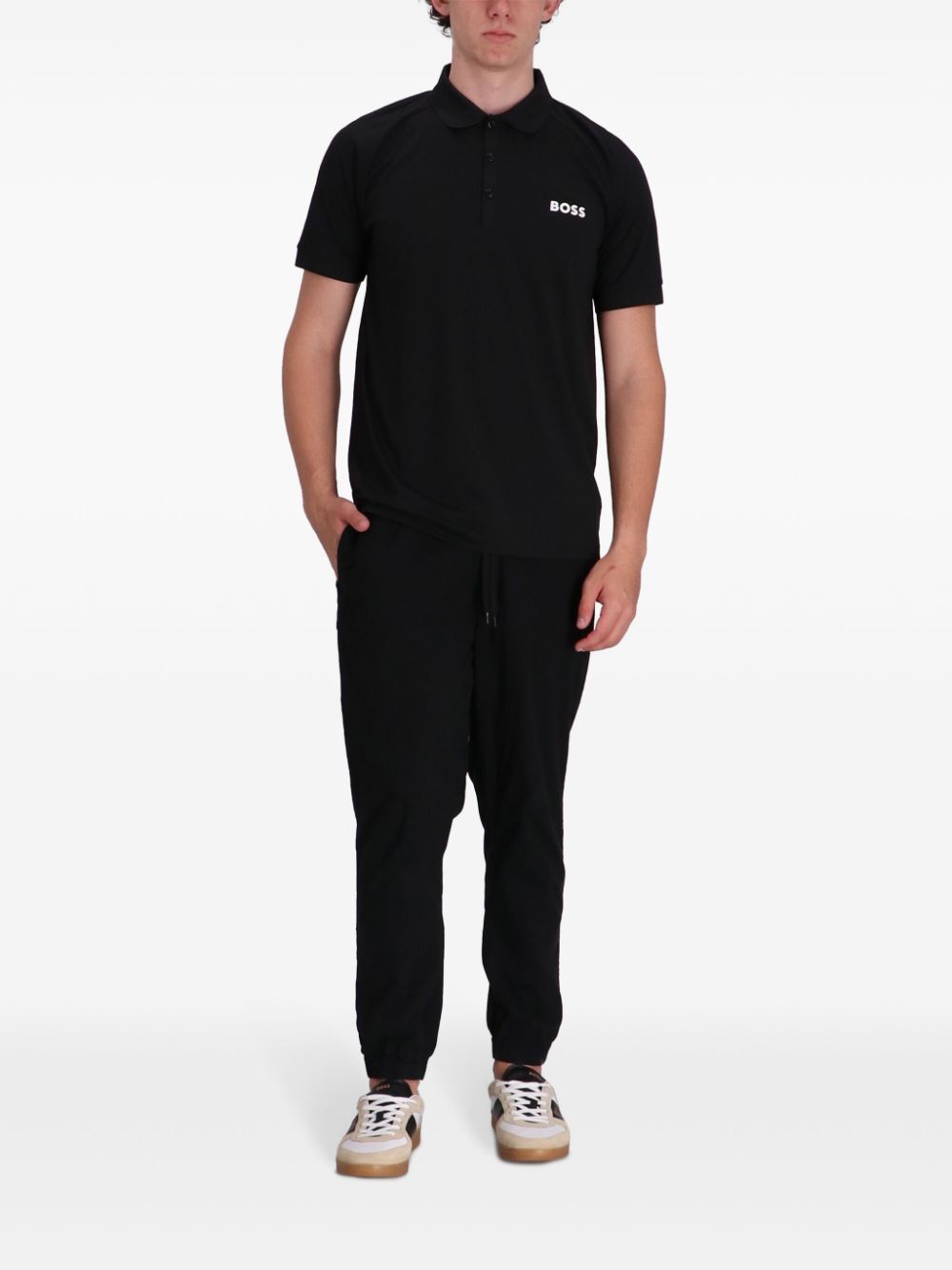 BOSS Patteo MB 15 poloshirt - Zwart