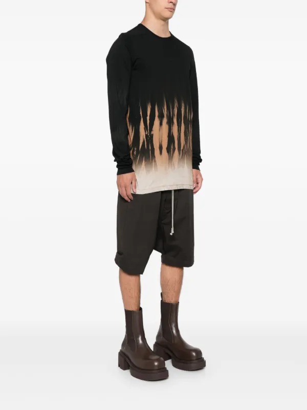 Rick Owens DRKSHDW アブストラクトパターン Tシャツ | ブラック Rick Owens DRKSHDW アブストラクトパターン Tシャツ | ブラック