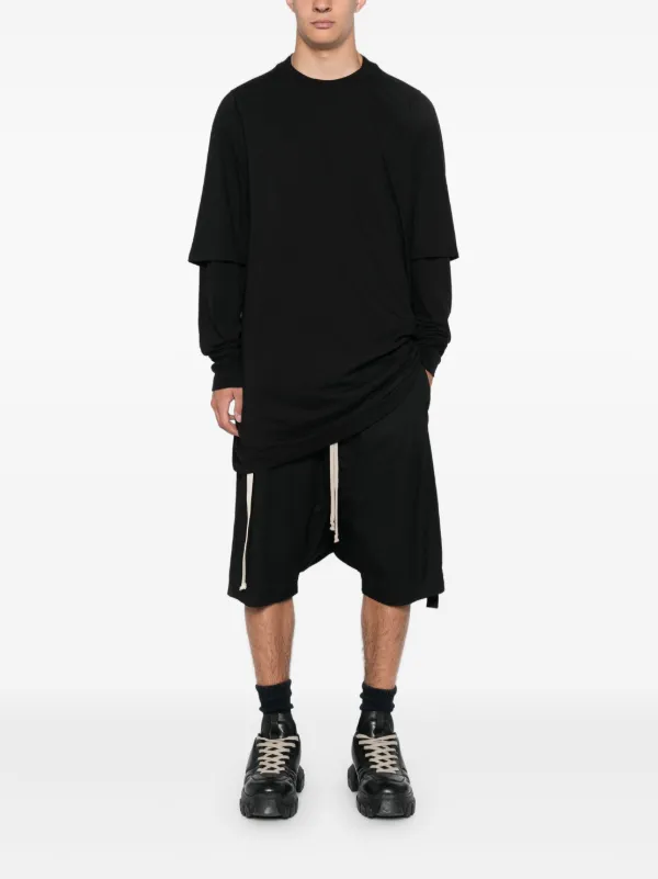 Rick Owens DRKSHDW レイヤード Tシャツ | ブラック | FARFETCH JP