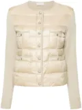 Moncler logo-patch jacket - Neutrals