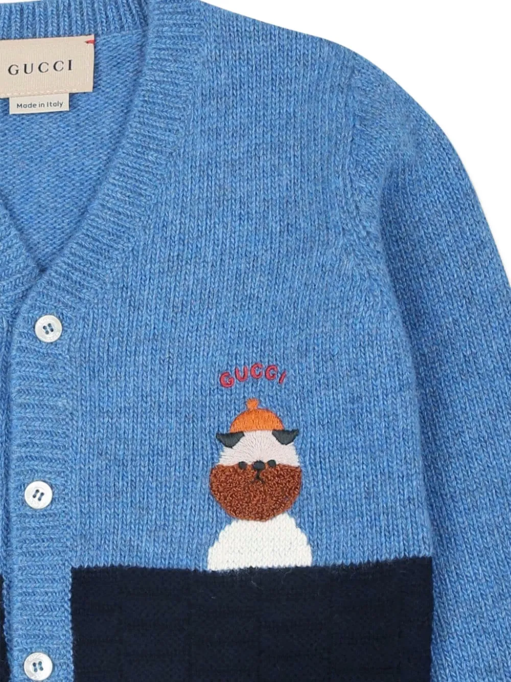 Gucci Kids エンブロイダリー カーディガン | ブルー | FARFETCH JP