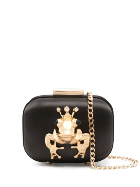 Love Moschino frog plaque clutch bag WOMEN