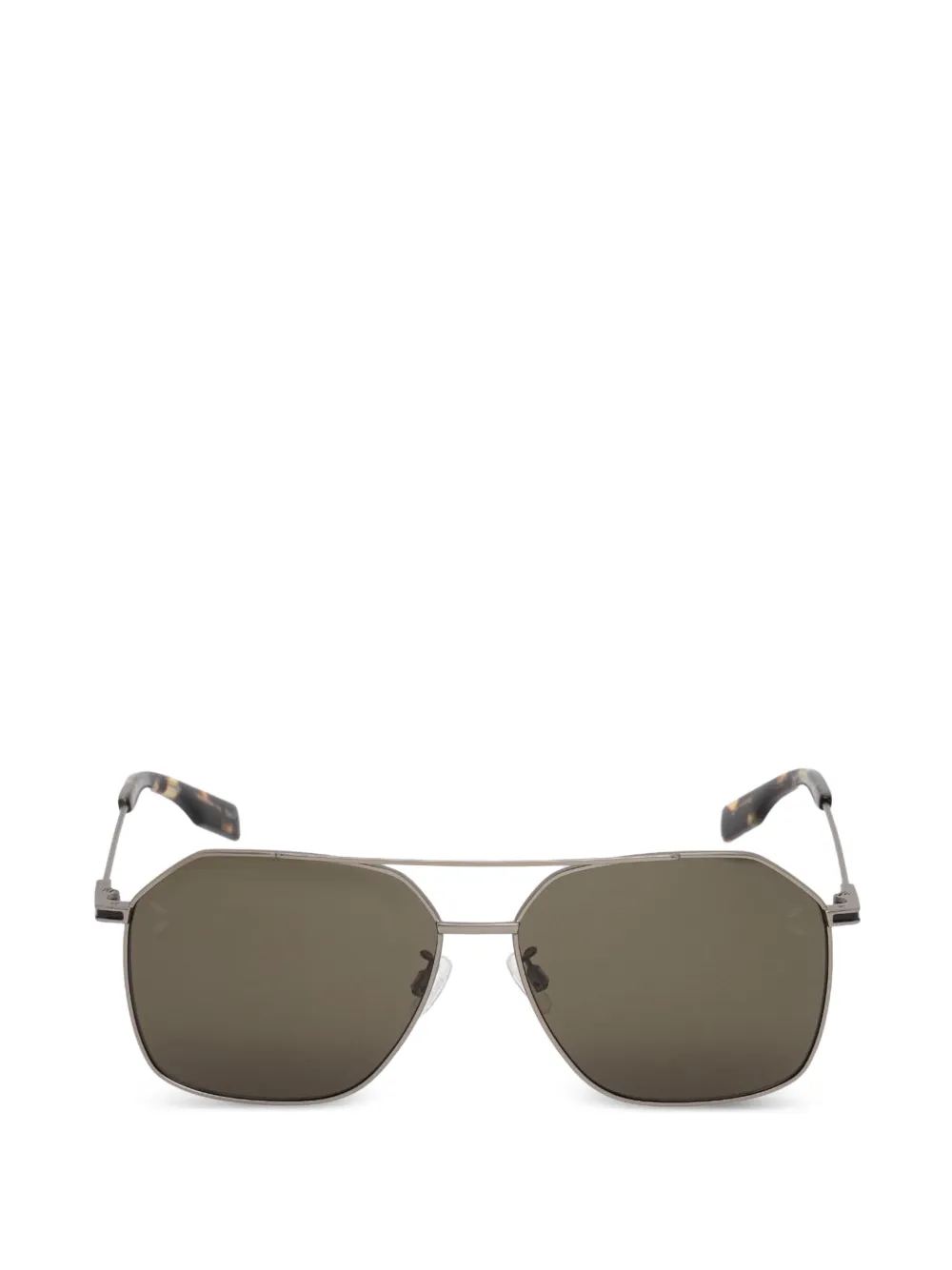 Alexander McQueen Eyewear geometric-frame sunglasses - Grigio