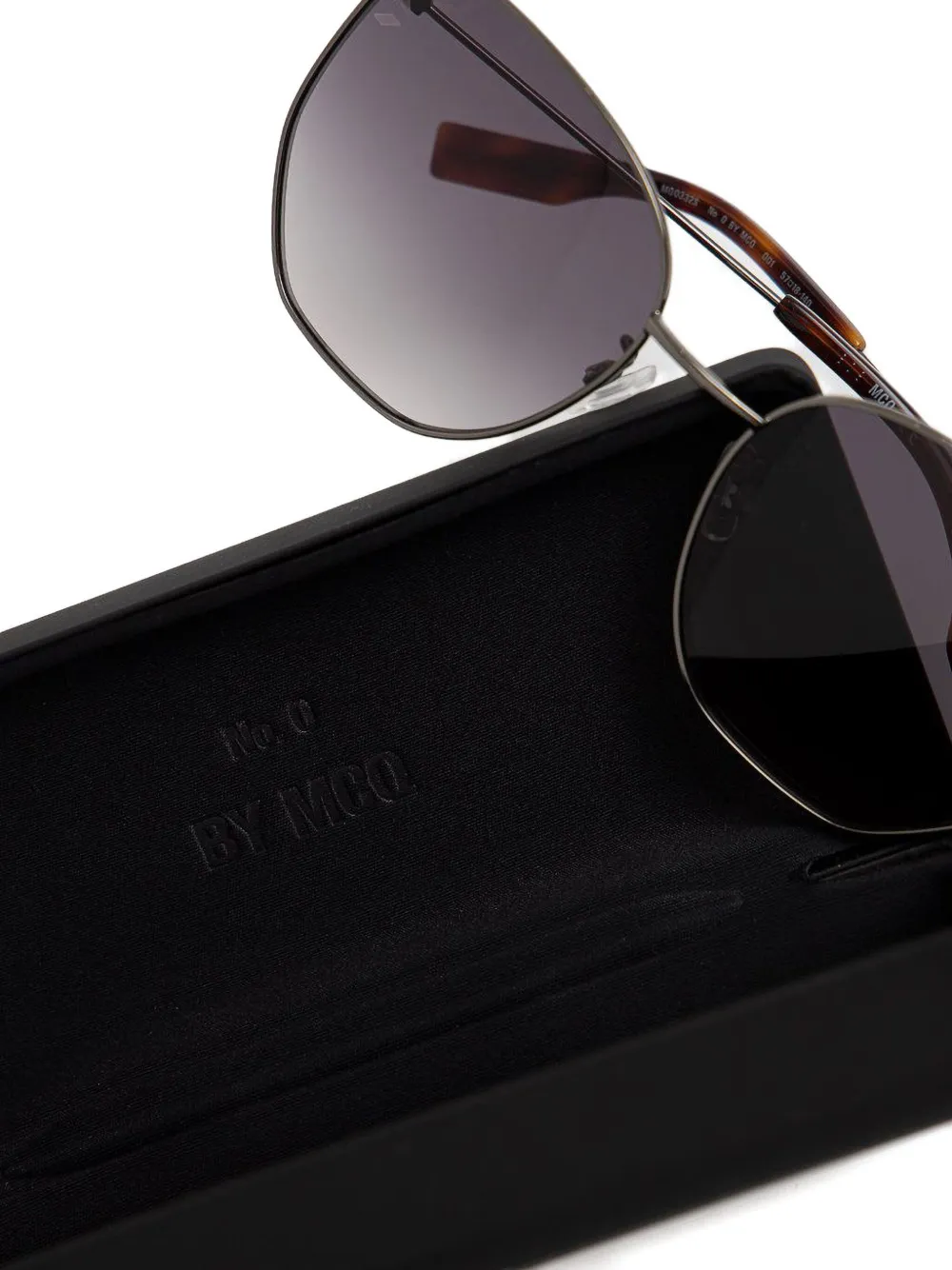 Alexander McQueen Eyewear Zonnebril met vlinder montuur Grijs