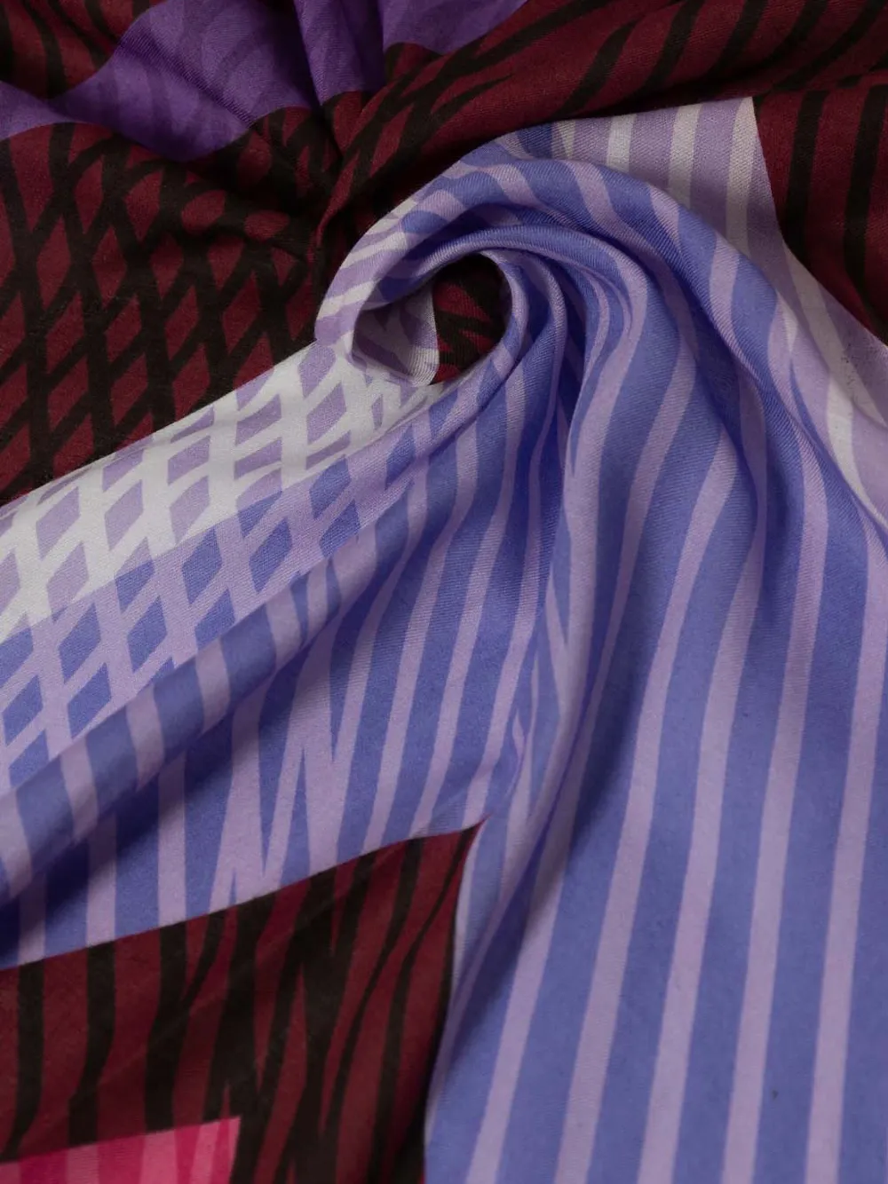 Missoni Gestreepte sjaal Paars