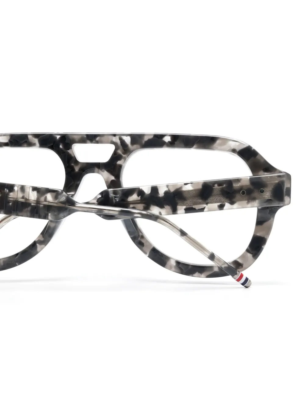 Thom Browne Eyewear Bril met piloten montuur Grijs