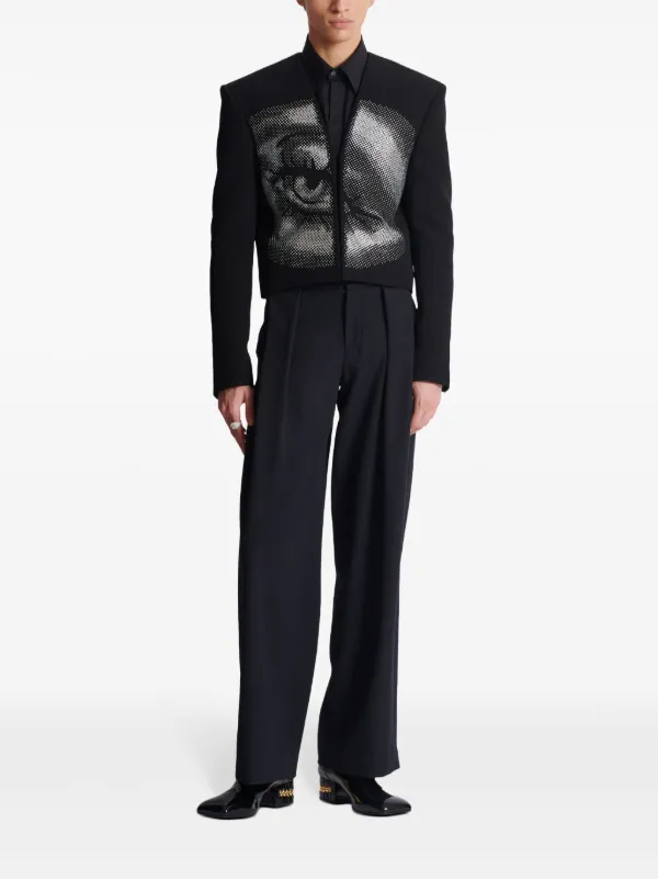 【BALMAIN】ダブルブレスト クロップドジャケット Balmain クロップド ジャケット | ブラック | FARFETCH JP