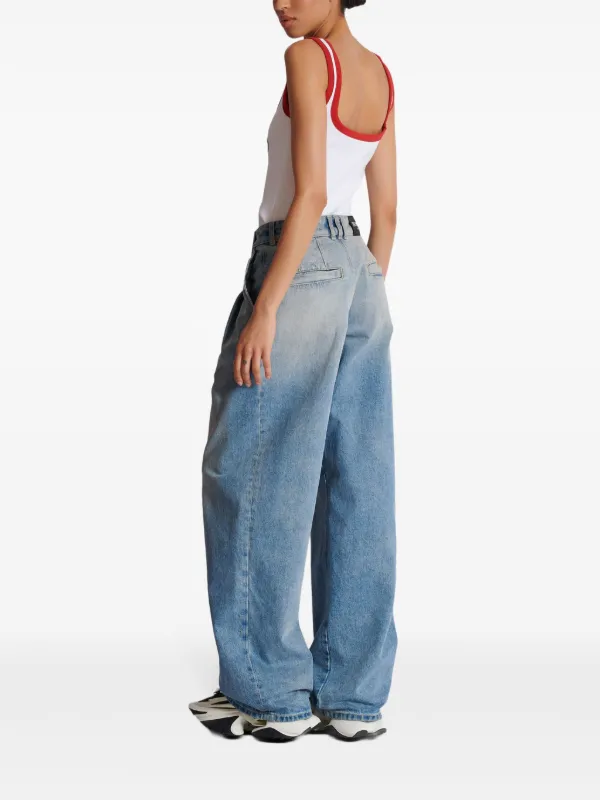 デニム・ジーパン BALMAIN Woman Jeans Blue CF1MJ120DE04 6FF Balmain Outlet: Pants woman - Blue | Balmain jeans
