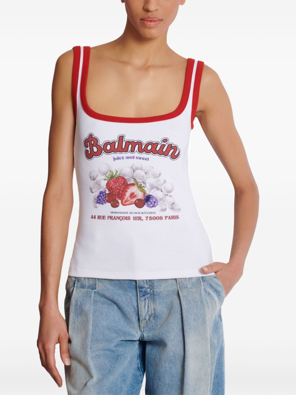 Cheap Balmain Balmain Fruit tank top Women