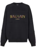 Balmain embroidered oversized sweatshirt - Black