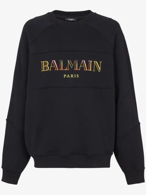 Balmain embroidered oversized sweatshirt