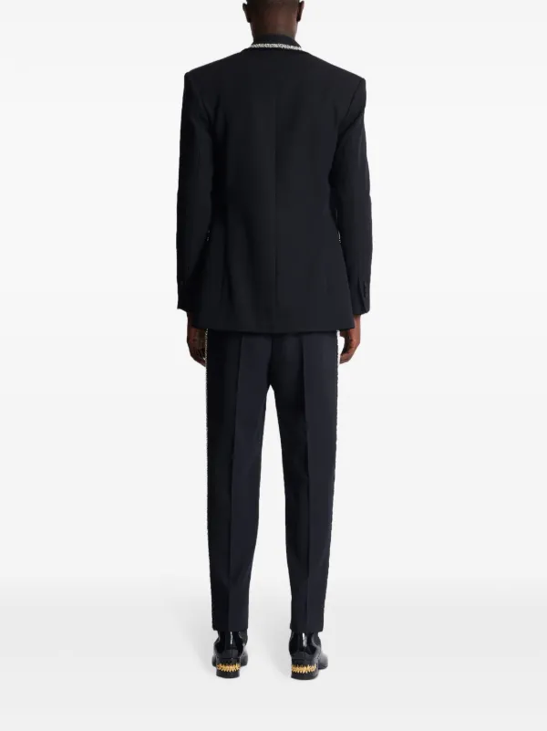 【BALMAIN】grain de poudre wool ジャンプスーツ Grain de poudre 1-button jacket - Women | BALMAIN