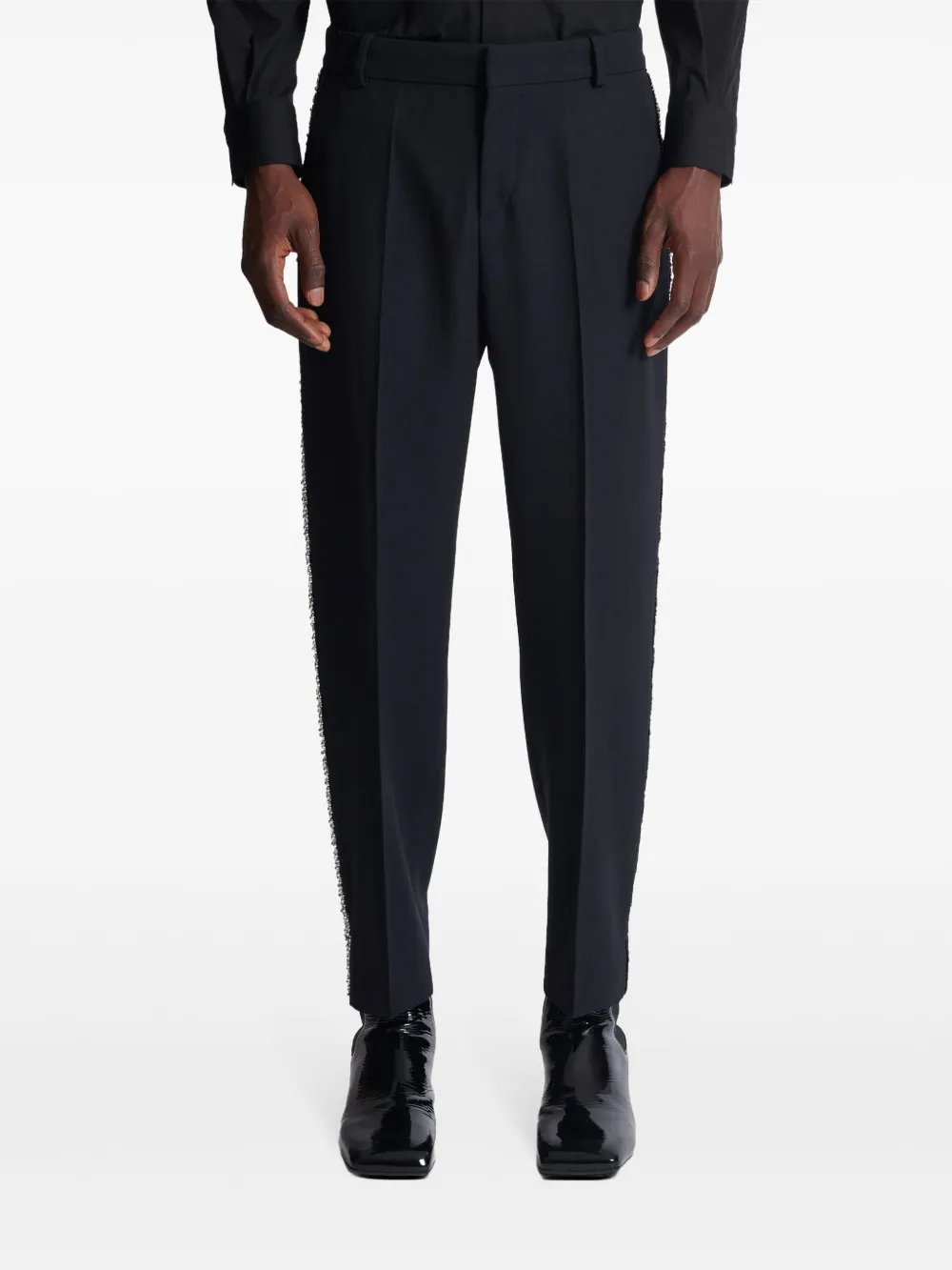 Balmain Verfraaide broek Zwart
