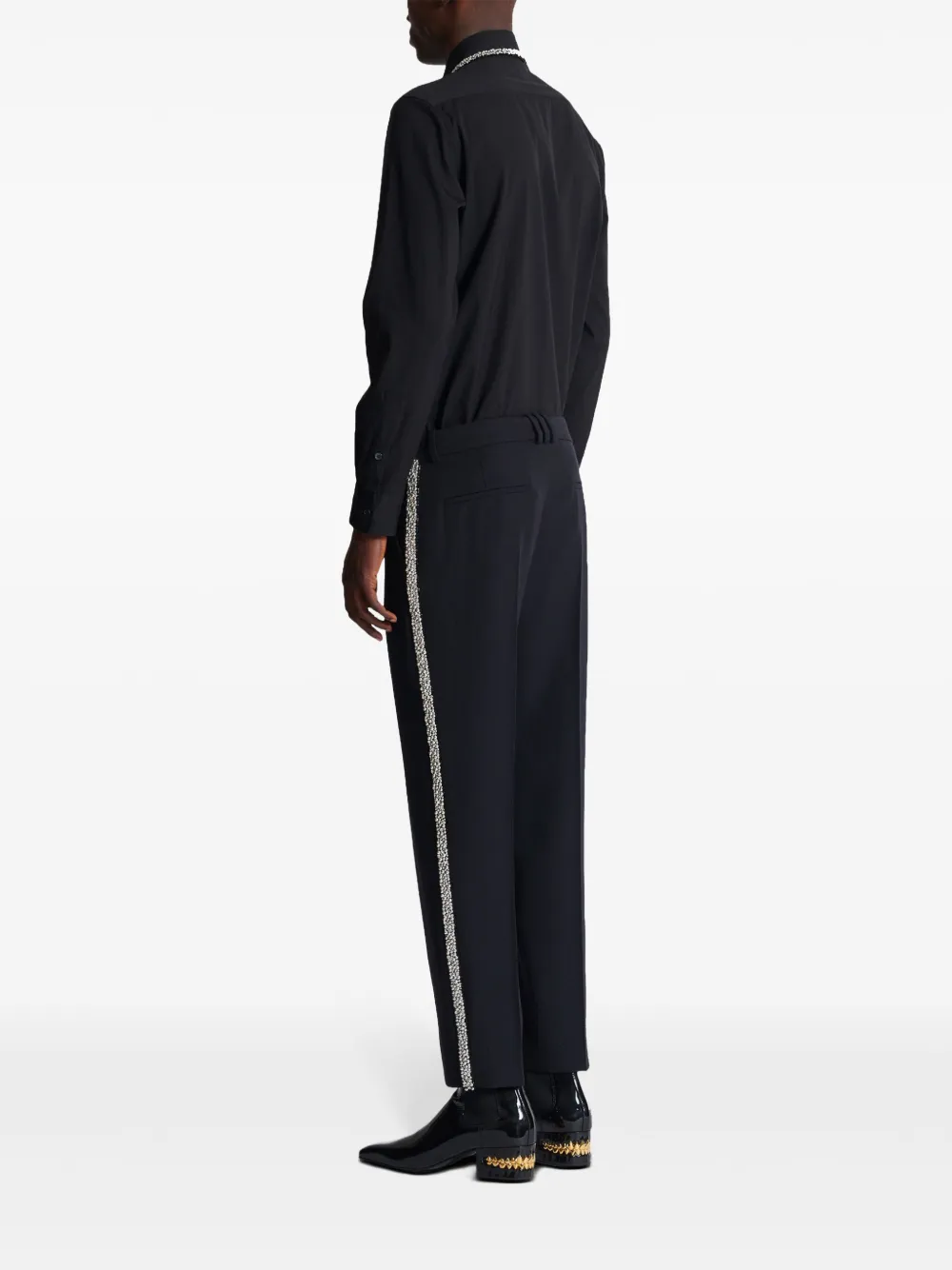 Balmain Verfraaide broek Zwart