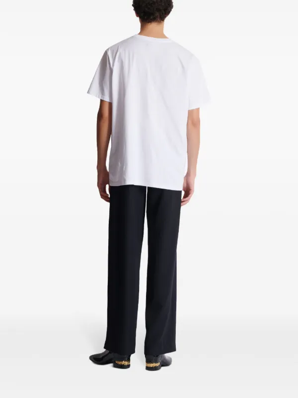 Balmain Camiseta Com Estampa | Branco | FARFETCH BR