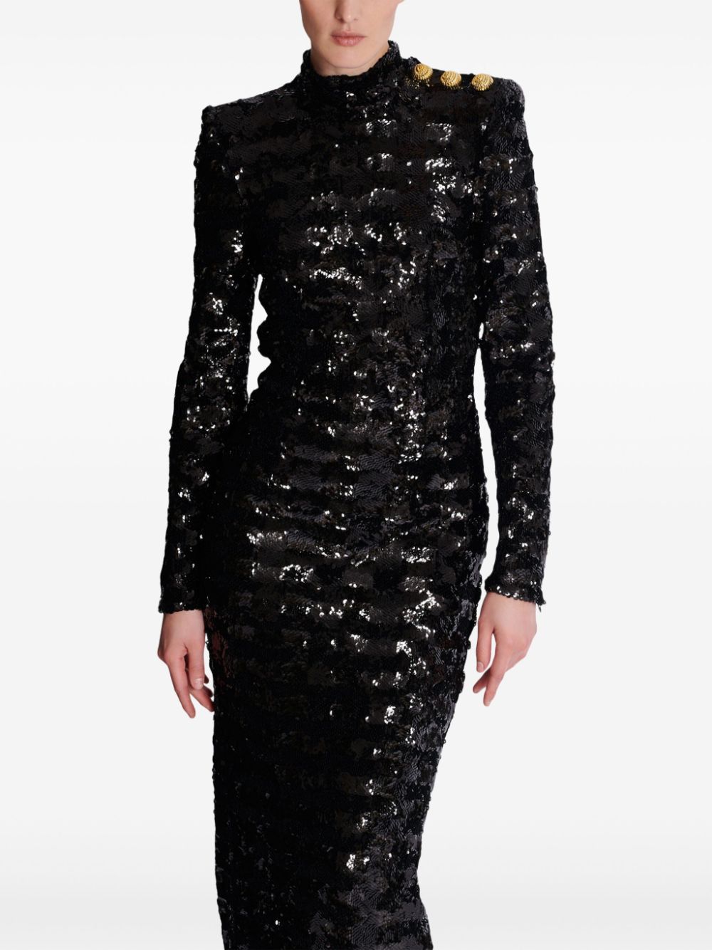 Balmain sequin long dress Women