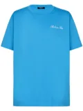 Balmain embroidered signature logo t-shirt - Blue